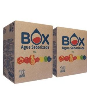 Pack 2 cajas BOX de 10 litros de Agua Saborizada sin azucar