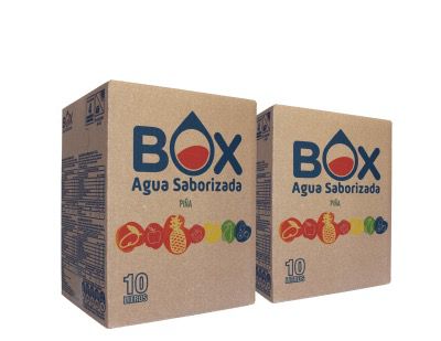 Pack 2 cajas BOX de 10 litros de Agua Saborizada sin azucar