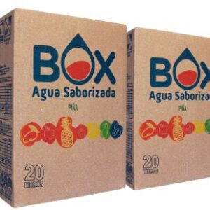 Pack 2 cajas BOX de 20 litros de Agua Saborizada sin azucar